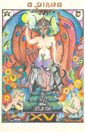 15. O Diabo, no Tarot Namur, desenhado por Martha Leyrós
