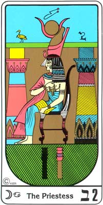 La Sacerdotisa (A Papisa) no Tarot Egipcio da Kier