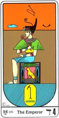 El Imperador (O Imperador) no Tarot Egipcio da Kier