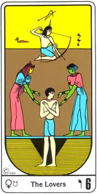 6. La Indecisin (Os Namorados) no Tarot Egipcio da Kier