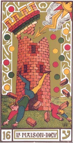 16. A Torre - La Maison Dieu no Tarot de Oswald Wirth
