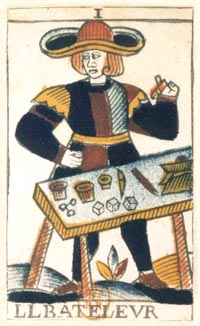 O Pelotiqueiro (O Mgico) no Tarot de Jean Noblet, 1650