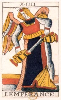 14. A Temperana no Tarot de Jean Noblet, 1650
