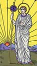 4. S&atilde;o Constantino (O Imperador) no Tarot dos Santos - por Robert Place