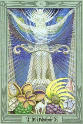 A Sacerdotisa no Thoth Tarot Crowley-Harris