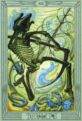 A Morte no Thoth Tarot Crowley-Harris