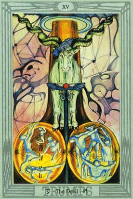 O Diabo no Thoth Tarot Crowley-Harris