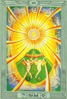 O Sol no Thoth Tarot Crowley-Harris