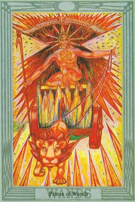 O Cavaleiro de Pau no Thoth Tarot Crowley-Harris