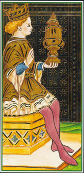 O Rei de Copas no Tarot Visconti Sforza
