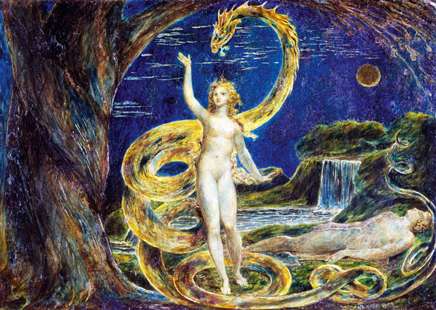 A Tentação de Eva por William Blake