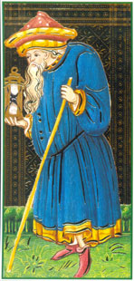 O Eremita no Tarô Visconti Sforza