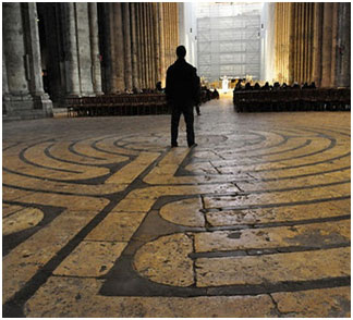O Labirinto na catedral de Chartres