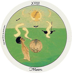 A Lua no Motherpeace tarot