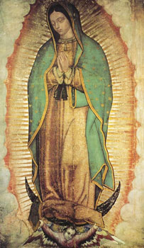 A Virgem de Guadalupe (Mxico) - imagem do sculo 16.