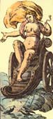 7. V&ecirc;nus (O Carro) no tarot de Mitelli