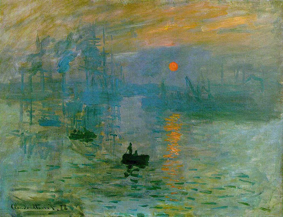 Impression, soleil levant - pintura de Claude Monet,1872
