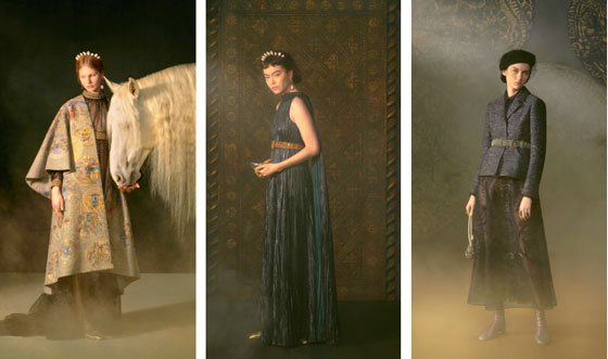 Modelos na apresentação da Coleção Dior